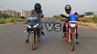 R15 v3 vs Apache RTR 200 4v Drag Race | unexpected result