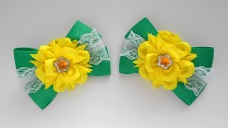 Бантики для волос из лент ? Канзаши