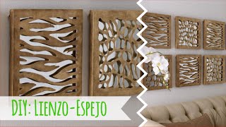 DIY: Como hacer un cuadro con un lienzo y un espejo