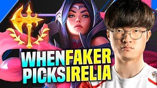 FAKER DESTROYING WITH IRELIA! - SKT T1 Faker Plays Irelia vs Ryze Mid! | Season 2020 KR SoloQ