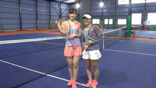AKB48チーム8 佐藤朱 あかりん テニス 2019冬 大阪 テニスラウンジ八尾 【FHD＆60P】 Team8(宮城県代表)TeamB兼任