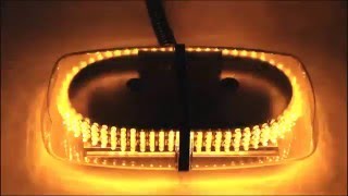 Оранжевый проблесковый маяк на крышу 12-24V