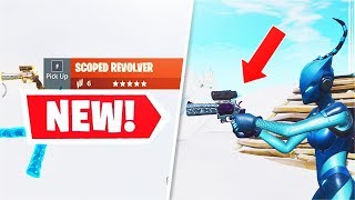 *NEW* Legendary Scoped Revolver Gameplay + 1v1 Battle! (Fortnite)