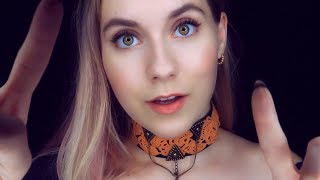 ASMR - Face POKING & BRUSHING with real sounds !! BREATHLY whisper EAR-to-EAR | АСМР