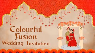 CA112 - Indian Wedding Invitation|Save The Date|Digital Invite|E-Card|Traditional Wedding Invite|