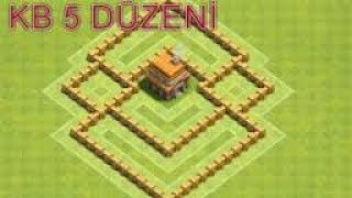 Clash Of Clans  5  Seviye Köy Binası Savunma Düzeni (Kupa&Ganimet) Kesin Çözüm