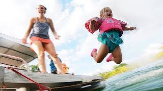 BABY JUMPS OVERBOARD BOAT! | Sam & Nia