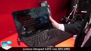 Lenovo IdeaPad S205 con AMD Brazos e APU Zacate E-350