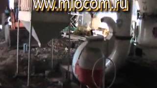 Производство шлакощелочного цемента на мини цементном заводе Миоком.