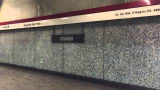Viaje en Metro de Santiago Línea 1 ULA hasta San Pablo,  Alstom NS-93 N2076