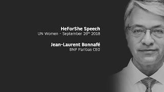 HeForShe speech by Jean-Laurent Bonnafé, CEO of BNP Paribas, at the UN Impact Summit