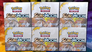OPENING 6 POKEMON SUN & MOON BOOSTER BOXES OF POKEMON CARDS!!! | A WHOLE BOOSTER CASE!!!