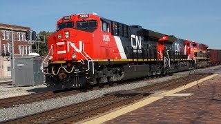 [HD|10-11-2015] BRAND NEW CN ET44AC'S!!! CN 3006, 3027, and KCS 4170 lead CN M336
