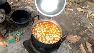สูตรน้ำยาขนมจีนกระทิ..สูตรคั่วเนื้อปลาก่อนต้มปรุงรส #น้ำยาขนมจีน