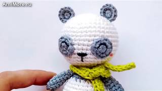 Амигуруми: схема Маленькая Панда. Игрушки вязаные крючком - Free crochet patterns.