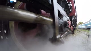GoPro - Экипажная часть паровоза Л 2 / Steam locomotive L wheelcam 2
