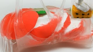 Satisfying ASMR - Amazing Fluffy Slime, Apple Slime Cutting