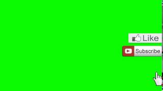 Лайк и подписка  - Футаж на зелёном фоне 1080p как у варпача