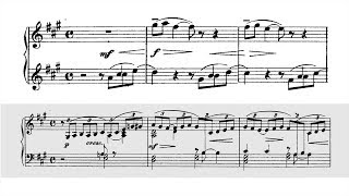 Rachmaninoff PIANO DUET with SCORE “Adagio” 2nd Symphony - P. Barton FEURICH piano