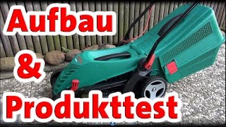 Produkttest Rasenmäher Bosch arm 34r | Aufbau | Anleitung | Tipps und Tricks