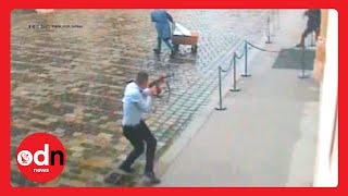 Police Release CCTV Footage of Gunman Shooting Outside Croatian Government HQ