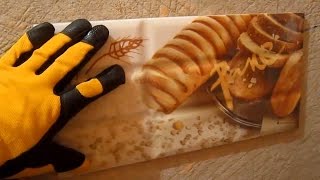 Фартук на кухне пластиком и плиткой своими руками. Укладка плитки за 20 минут.