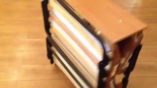 Раскладная кровать "Венеция с подголовником", сложенная. Обзор раскладных кроватей и раскладушек.