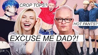 Dad Reacts to Korean Male Idol Outfits