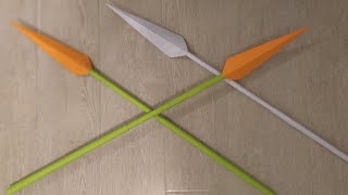 DIY - Как сделать КОПЬЕ из бумаги А4 своими руками?