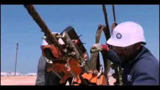 Inspection of guy rope at flare stack in UAE