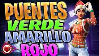 Baila en Los Puentes de Acero Verde Amarillo y Rojo Desafios Caos en Ascenso #desafiosfortnite