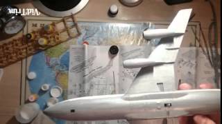 Сборка модели самолёта Ил-86