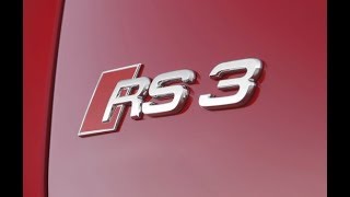 Audi RS3 8V Kaltstart (ohne Kat) mit SOUND @ Garage *Pops & Bangs*