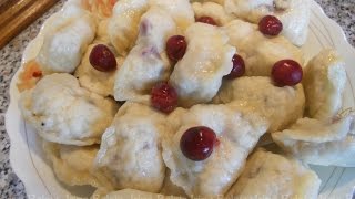 Простые рецепты, вареники с вишней