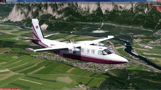 Carenado 690B Turbo Commander (P3Dv4) in LOWI Innsbruck- quick look
