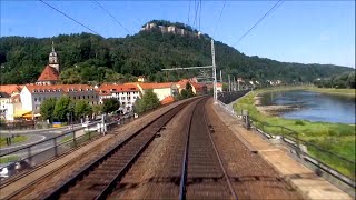 Cabview Führerstandsmitfahrt 371 003-5 EC 176 "Johannes Brahms" Praha - Dresden