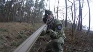 [BARS] Airsoft Marksman Gameplay -Scope Cam- CYMA M24 spring Urban/ Страйкбол игра снайпера М24.