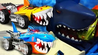 МАШИНКИ ХОТ ВИЛС МУЛЬТИК. HOT WHEELS АКУЛА МАШИНКИ МУЛЬТФИЛЬМ ДЛЯ МАЛЬЧИКОВ ПРО МАШИНКИ ГАРАЖ