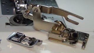 Чем заменить оверлок 2: лапка краевая, лапка с боковым ножом / What to replace overlock with 2