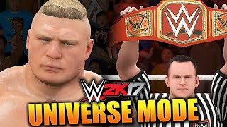 WWE 2K17 UNIVERSE MODE #1 'TWO CHAMPIONSHIP MATCHES!!' (WWE 2K17 Gameplay)