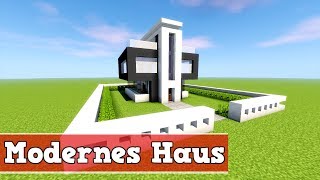 Wie baut man ein Modernes Haus in Minecraft | Minecraft Modernes Haus bauen deutsch