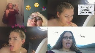 FIRST DAY OF SOPHOMORE YEAR GRWM & VLOG | 2017