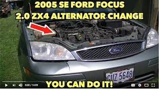 2005 SE Ford Focus 2.0 ZX4 Alternator change...Without all the pain....sort of...You can do it!!