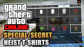GTA Online - How To Unlock SPECIAL/SECRET Heist DLC T-Shirts & Chrome Rims! (GTA V)