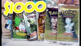 Opening $1000+ OF OLD POKEMON BOOSTERS!!