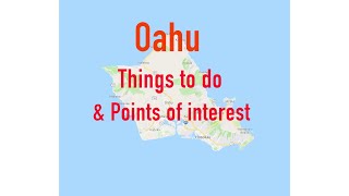 Oahu, Hawaii - Things to do & points of interest in less than 5 minutes #oahuthingstodo