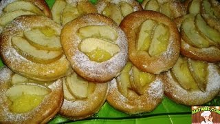 كريصات او بريوش بالكريم باتسيير و التفاح grissat