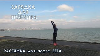 Утренняя зарядка - растяжка до и после бега. Фитнес для самостоятельных занятий
