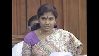 Hon'ble Tiruppur MP Sathyabama Parliament speech Sub: Railway Convvention committee