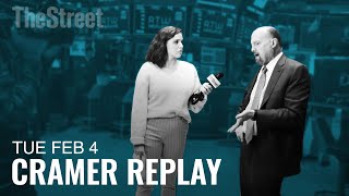 Tesla's On a Tear: Jim Cramer on Tesla, Iowa Caucus and Alphabet's Earnings